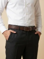 The Reverso Dualform – Carbon Chestnut Executive Grain Belt - Image 2